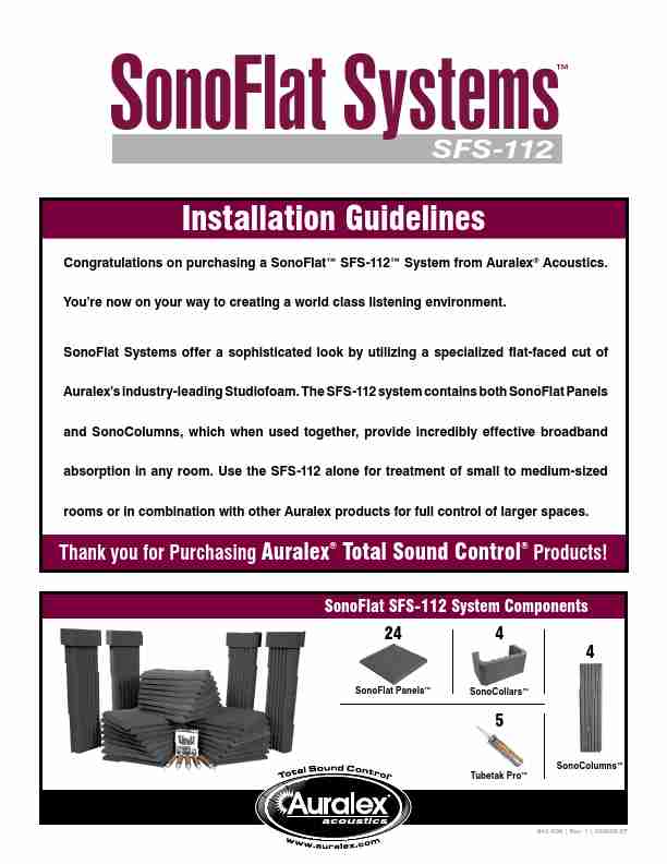 Auralex Acoustics Stereo System SFS-112-page_pdf